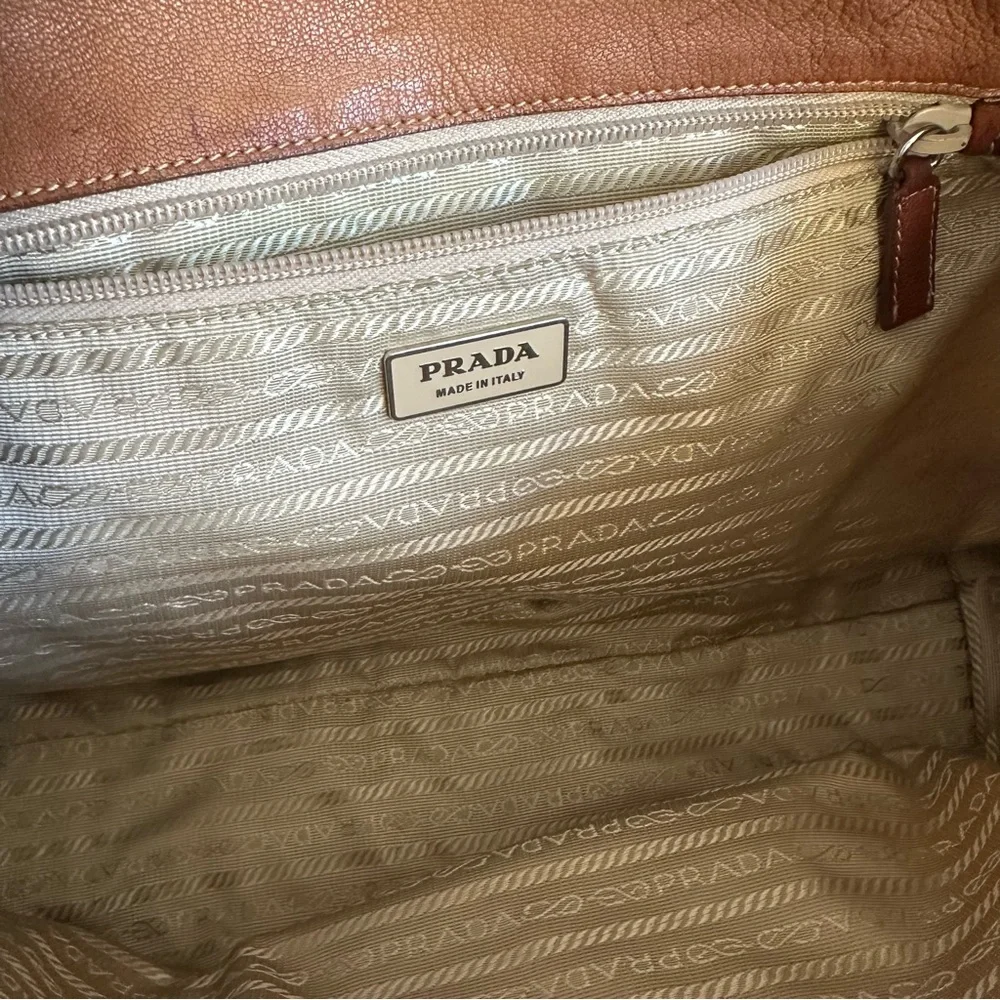 Prada Yellow and Brown Nylon Women’s Shoulder Bag - Picture 11 of 12